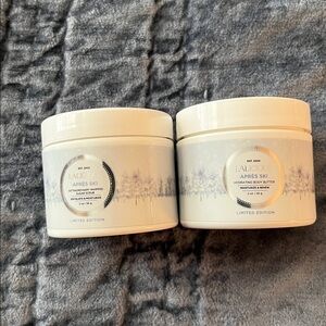 New Lalicious Apres Ski Whipped Sugar Scrub + Hydrating Body Butter -2 oz each